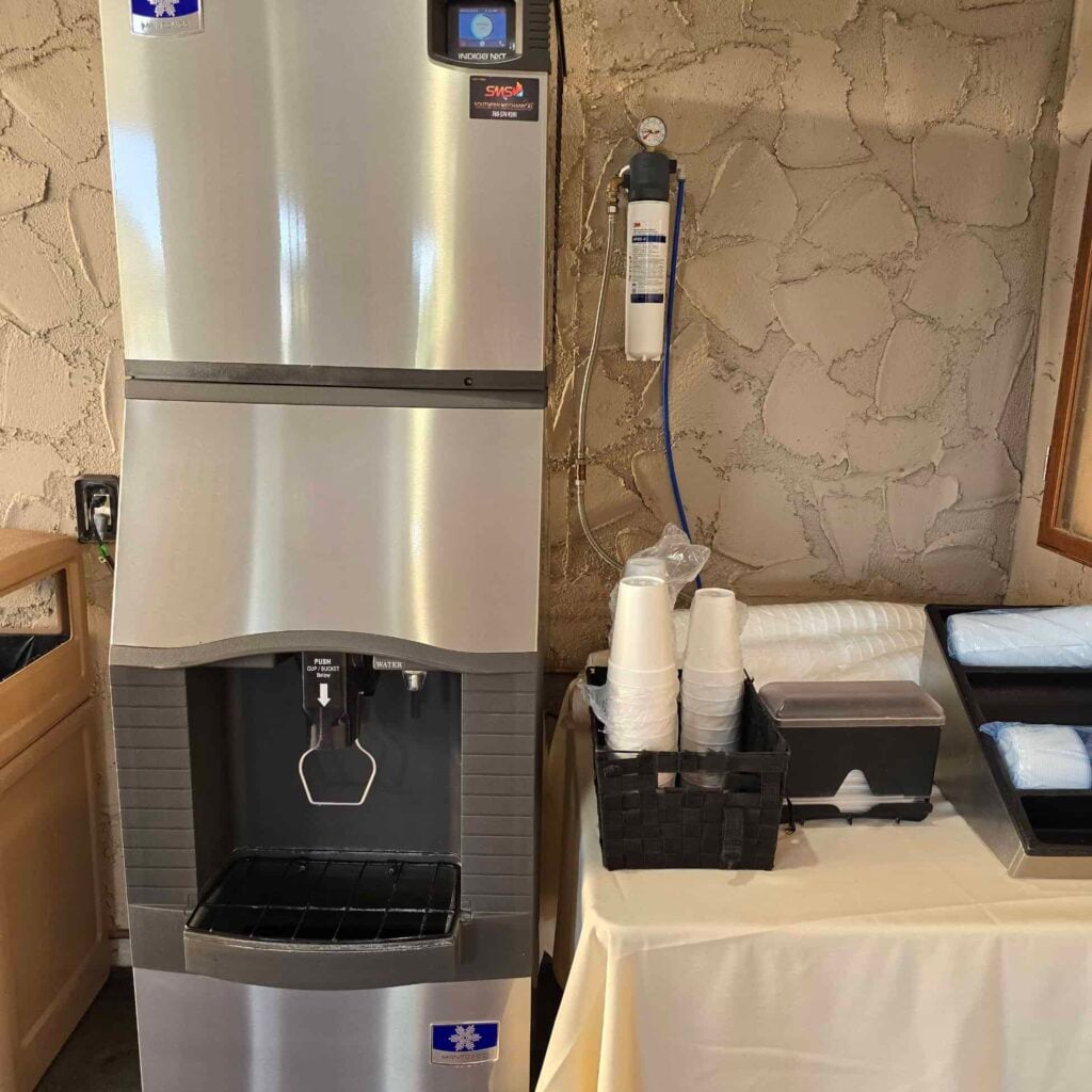 manitowoc commercial ice water dispenser service Palm desert CA hospitality